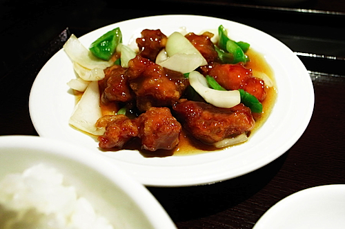 趙さんの酢豚定食