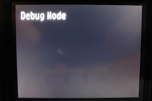 K10D Debug Mode